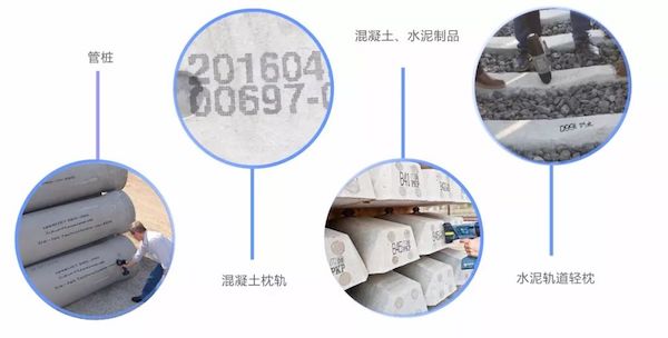 管柱、枕轨等块状制品上的字符样例拼图