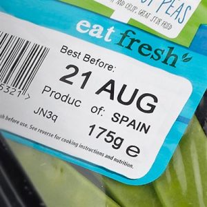 食品包装标签上的条码、保质期与产地信息