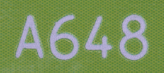 绿色表表的A648淡色字符